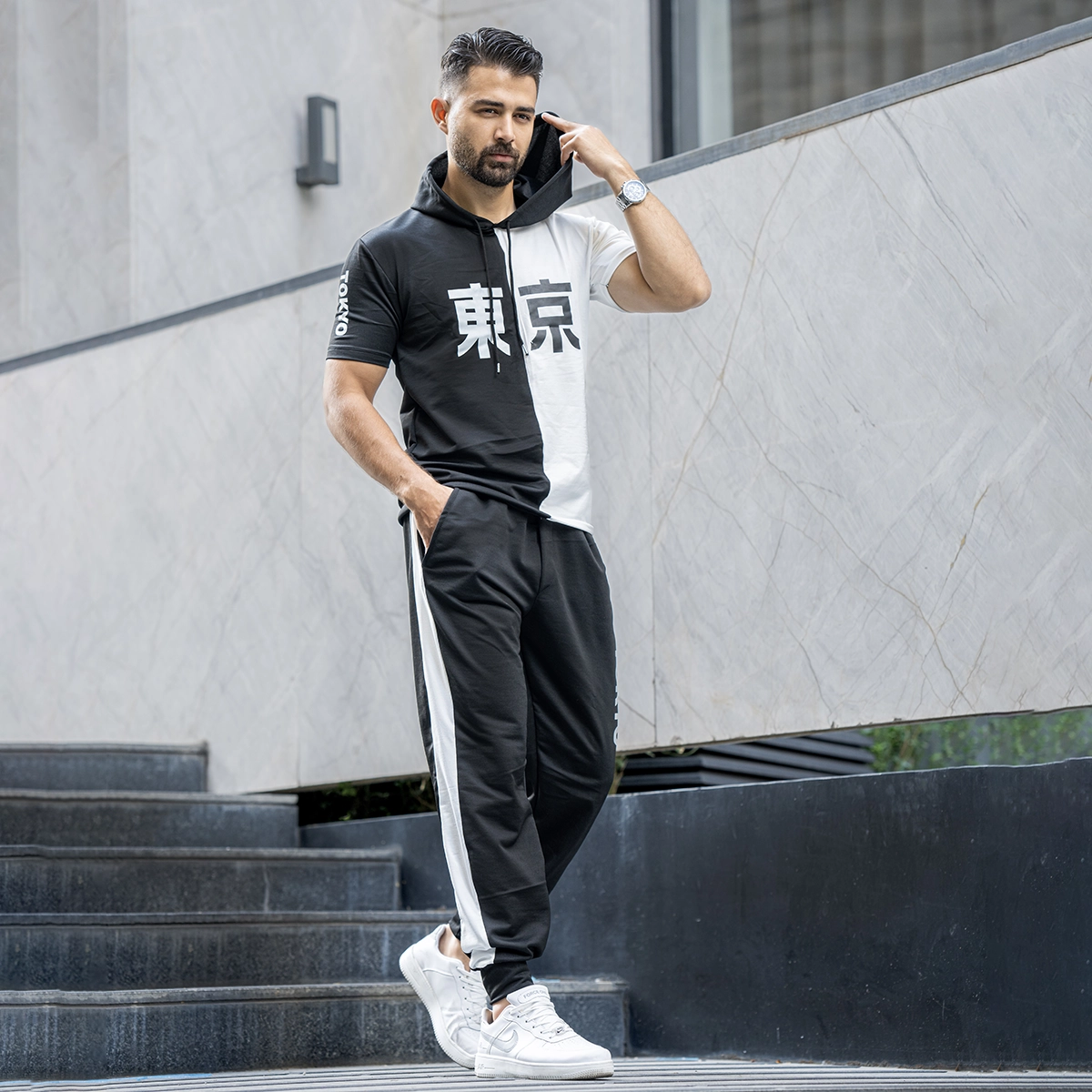 ست هودی شلوار مردانه مدل tokyo