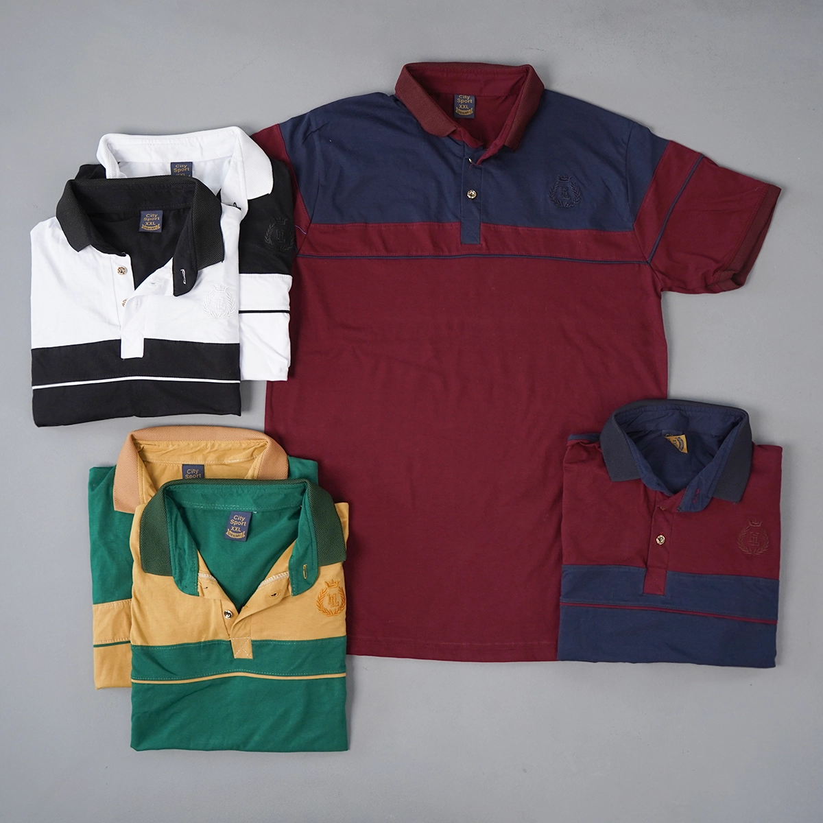 تیشرت مردانه یقه فرنچ زرشکی مدل Bahman