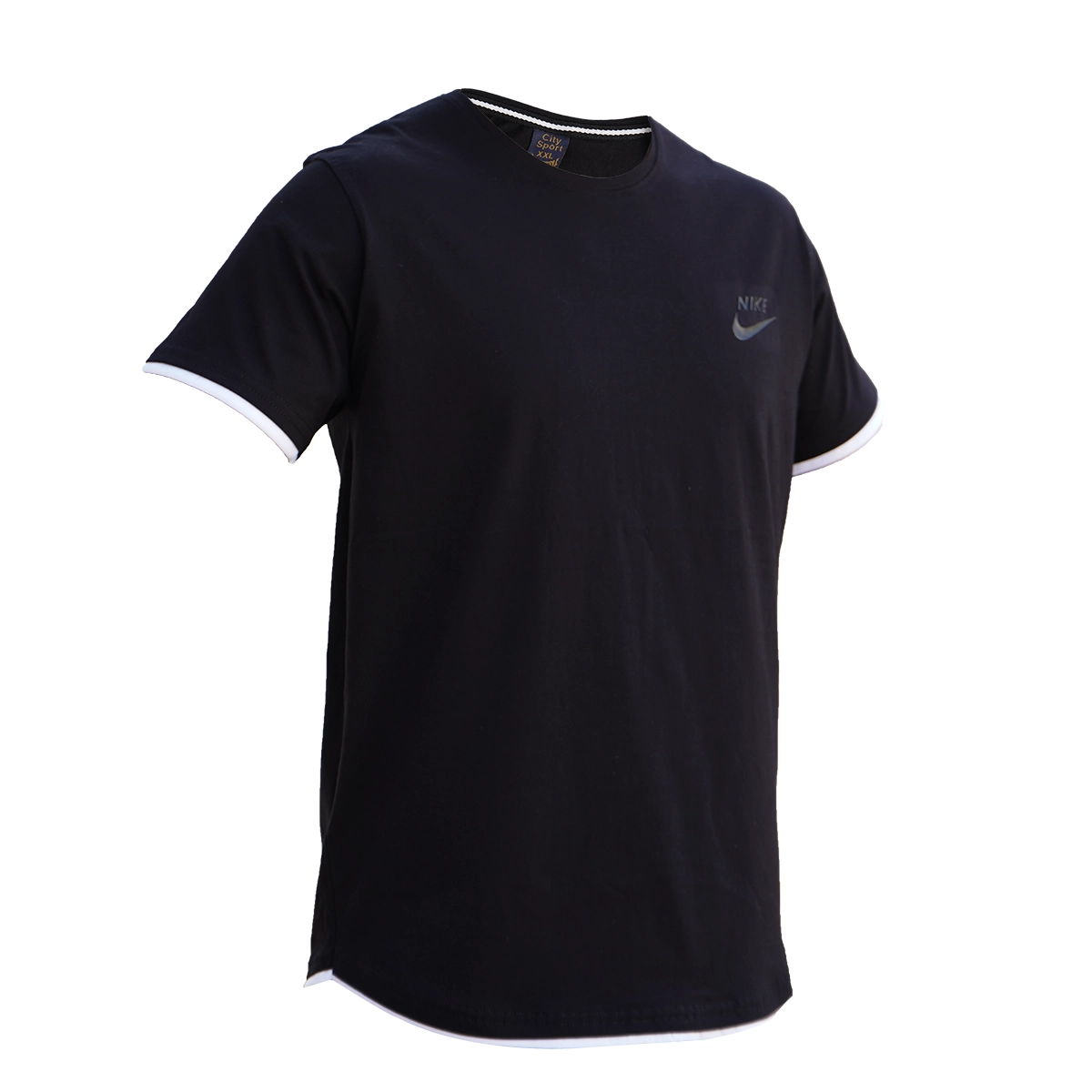 تیشرت یقه گرد مشکی مردانه مدل kamyar