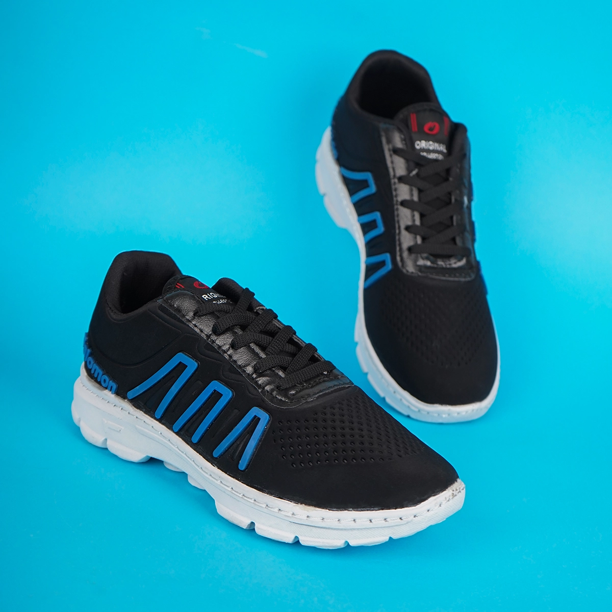 کفش ورزشی مردانه سالامون مشکی آبی مدل U200