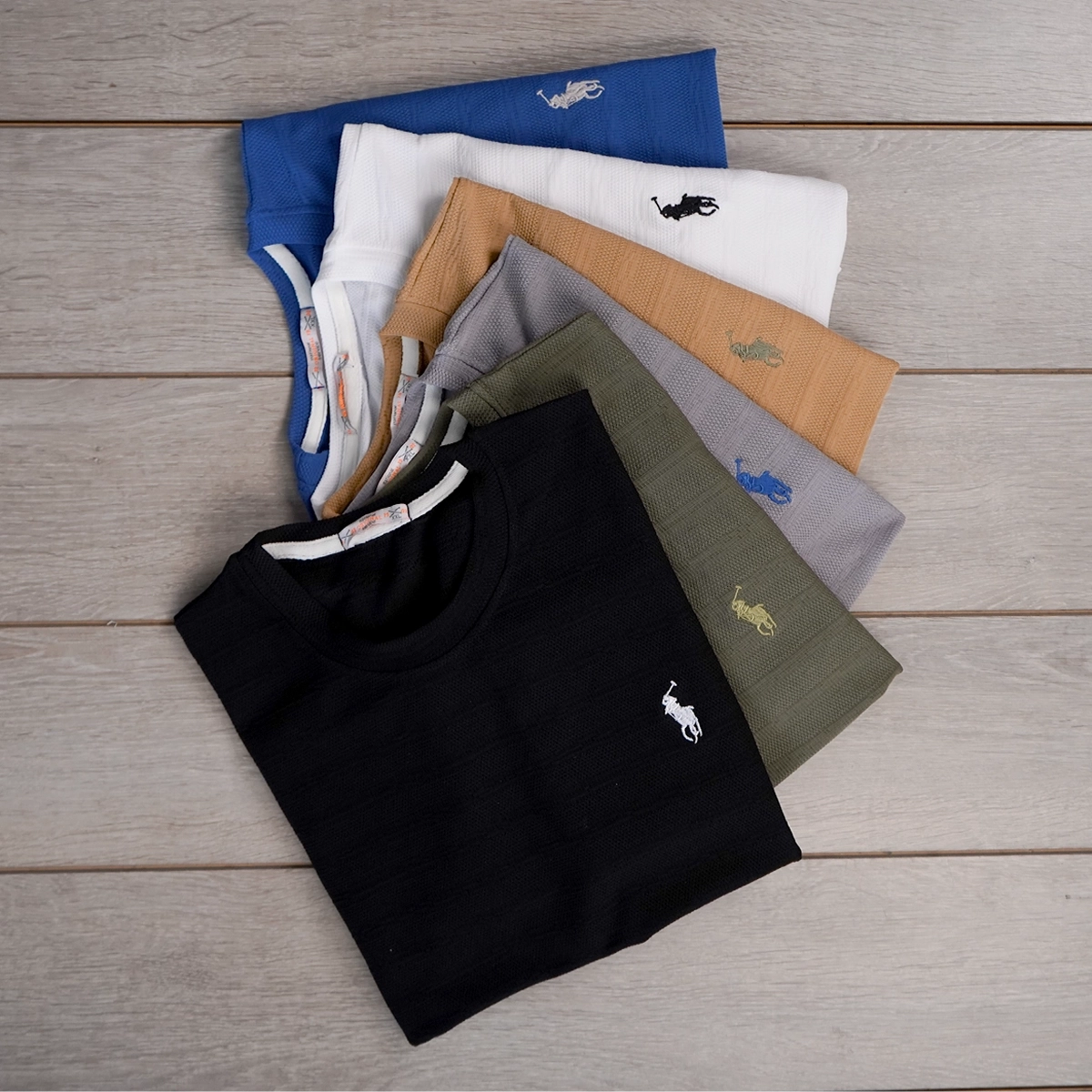 تیشرت مردانه پلو طوسی مدل Moroco