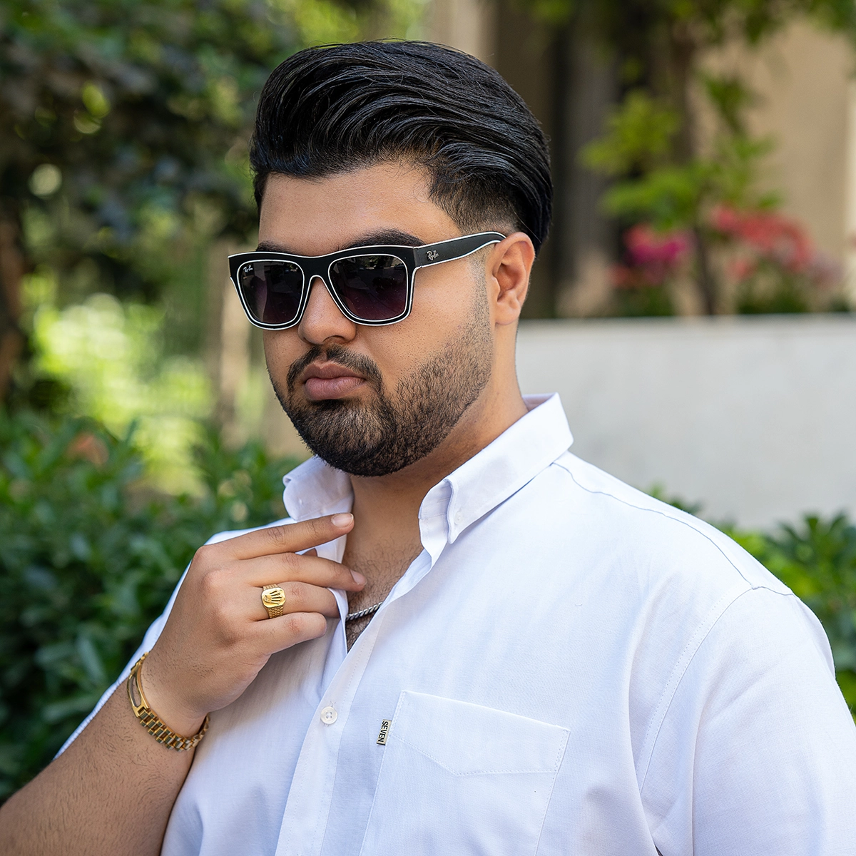 عینک آفتابی فریم مشکی مدل Tilda