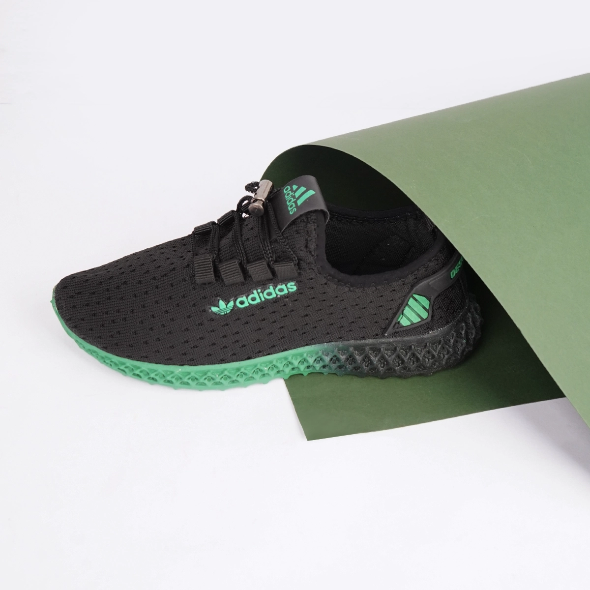 کفش ورزشی زنانه مشکی سبز مدل Diba