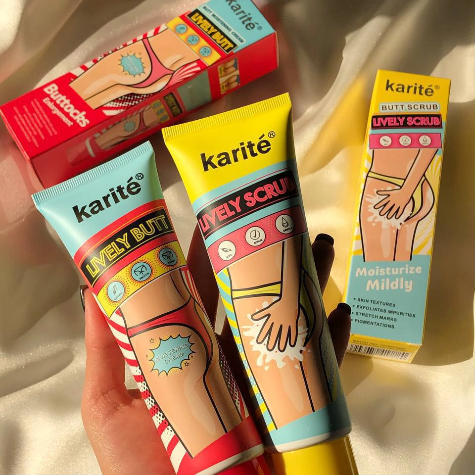 کرم روشن کننده و لیفتینگ باسن مدل karite
