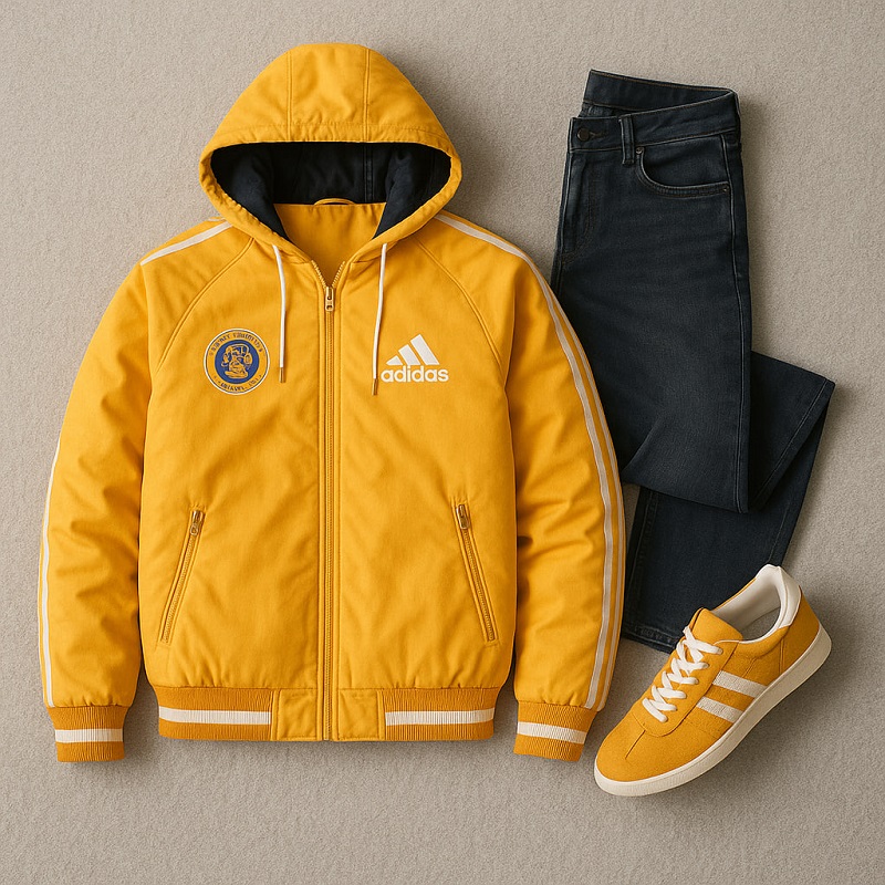 کاپشن مردانه زرد آدیداس مدل Kameron