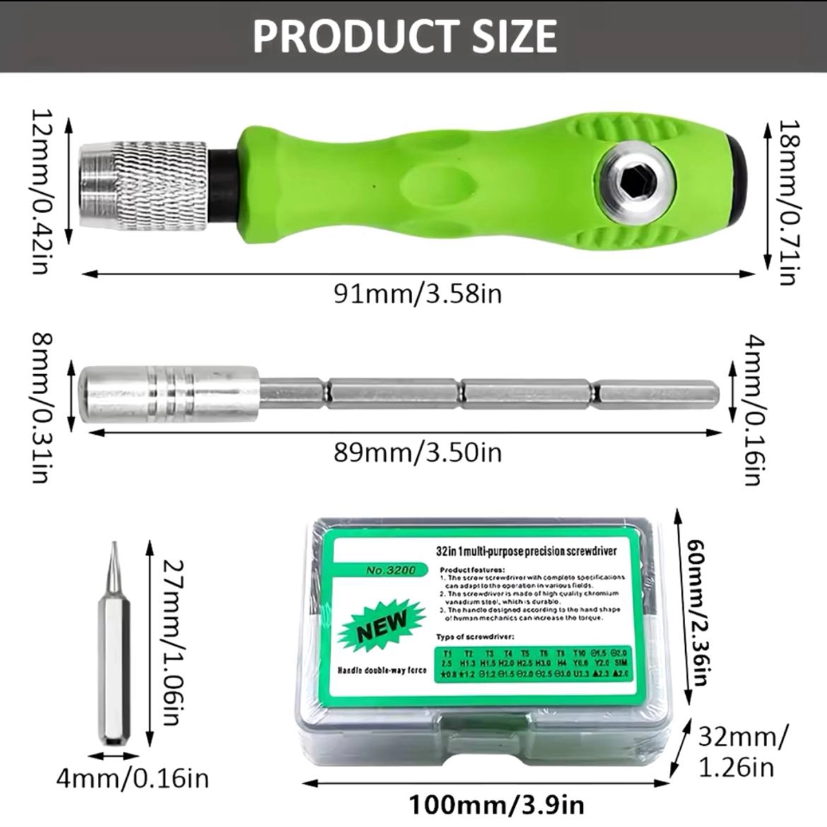 کیت ۳۲ پارچه پیچ گوشتی موبایلی مدل 7089C