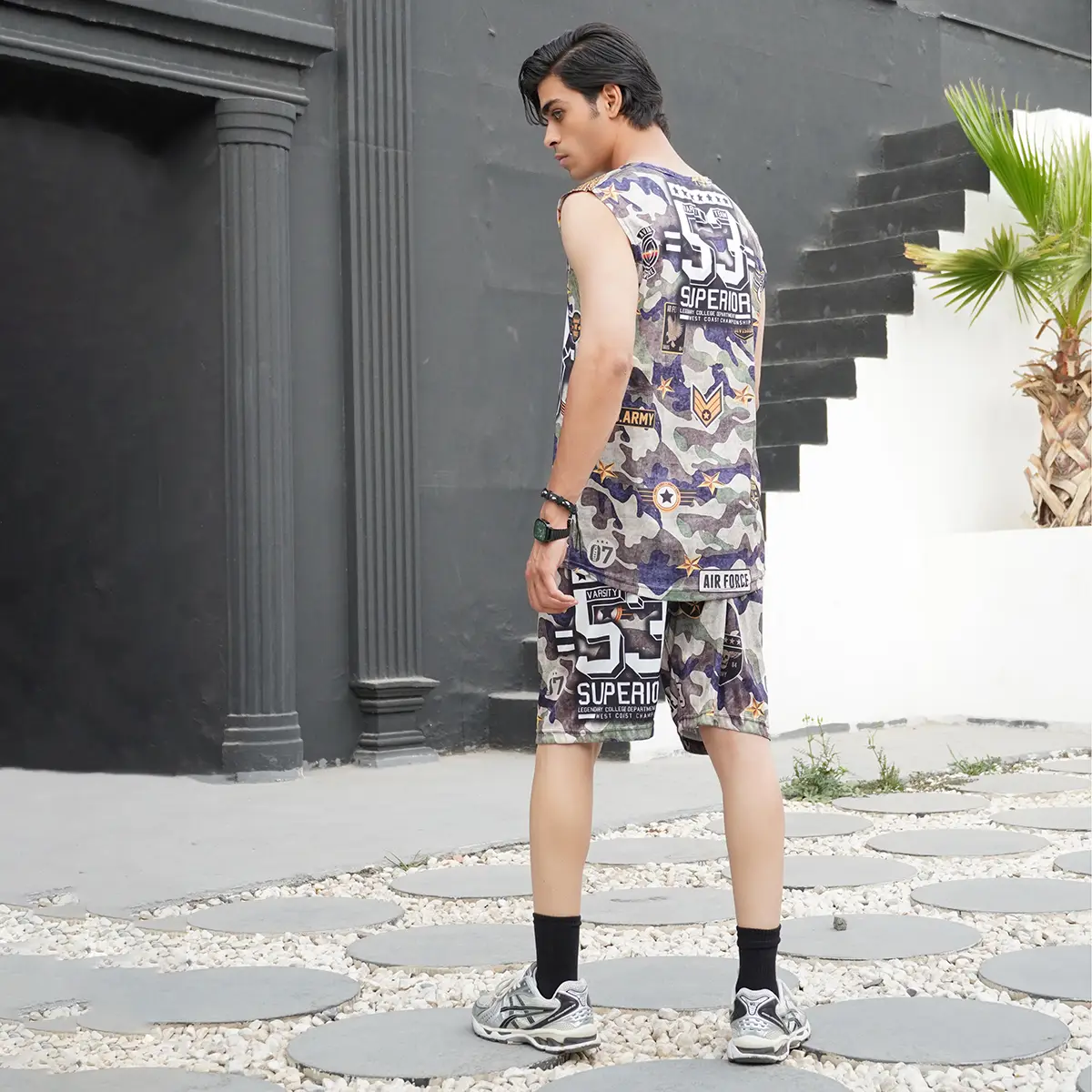 ست رکابی شلوارک مردانه مدل 53