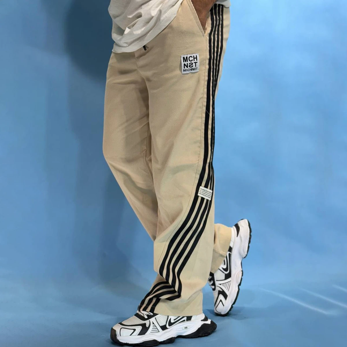 شلوار مردانه کرم مدل Strip