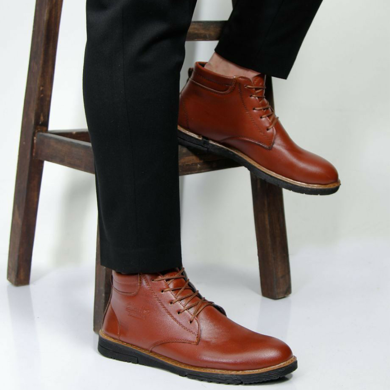 کفش ساقدار مردانه مدل KOTEN قهوه ای