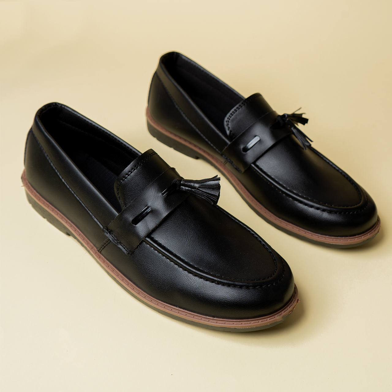 کفش کالج مشکی مردانه مدل Pobon