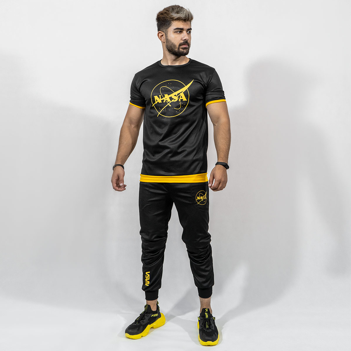 ست تیشرت شلوار Nasaمردانه مدلIkat