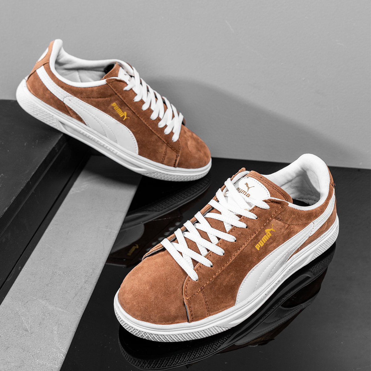 کفش ورزشی Puma مردانه قهوه ای مدلLenin