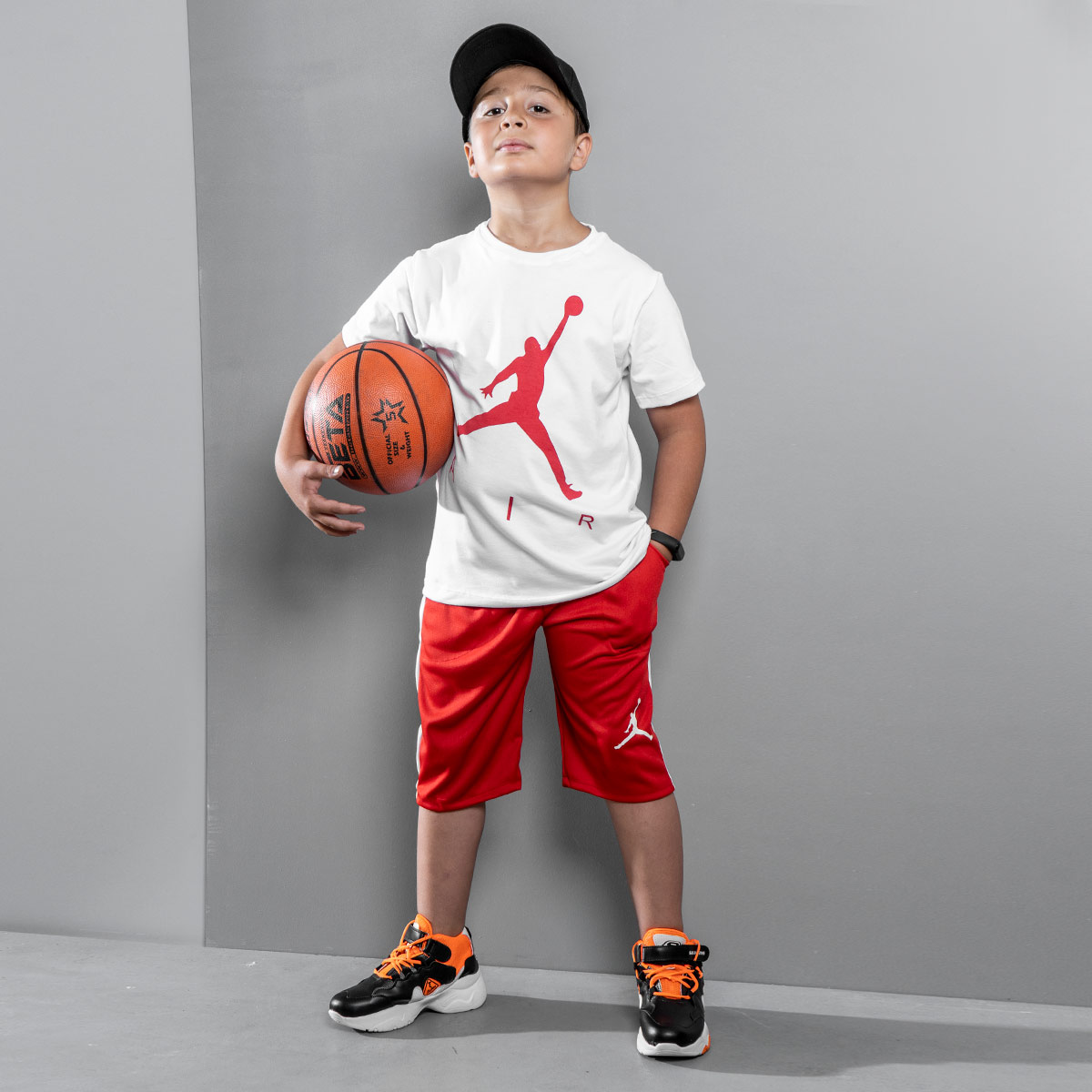 ست تیشرت شلوارک Jordan بچگانه مدل Z138