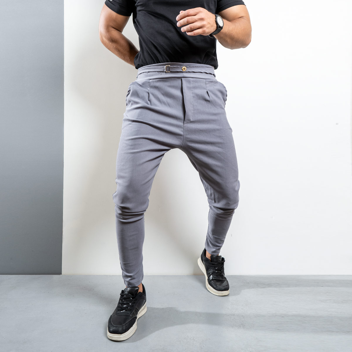 شلوار اسلش مردانه طوسی مدل Joie