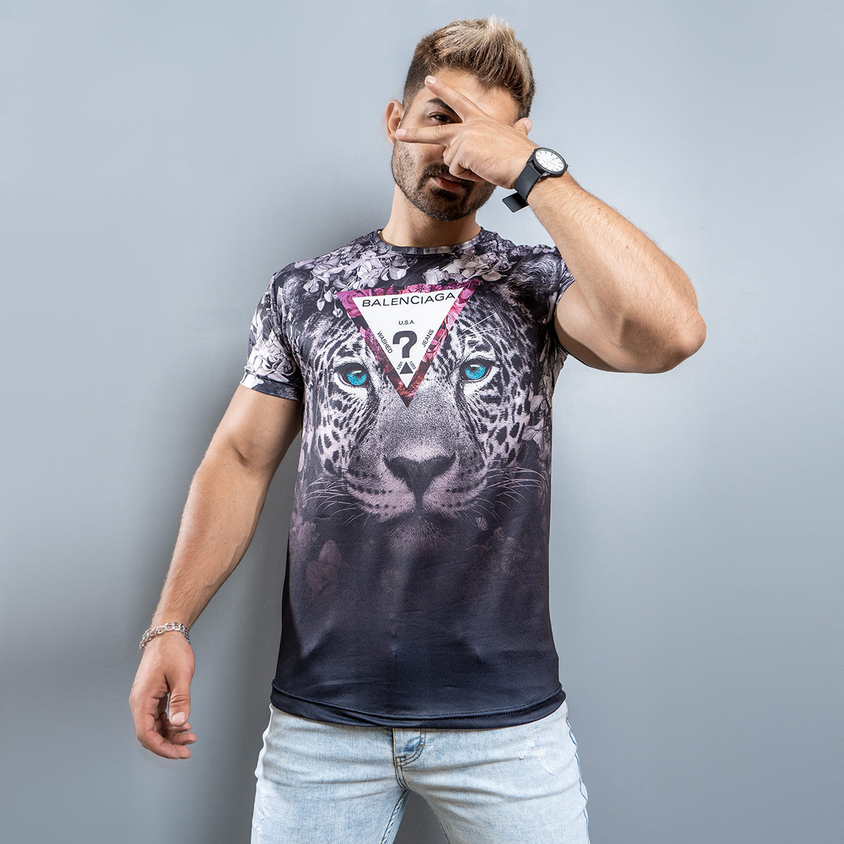 تیشرت مردانه مدل Leopard(T)