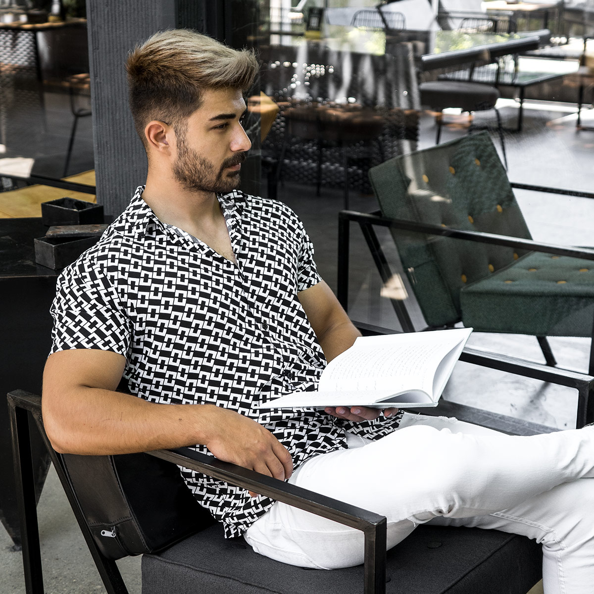 پیراهن هاوایی مردانه مدل Lorin