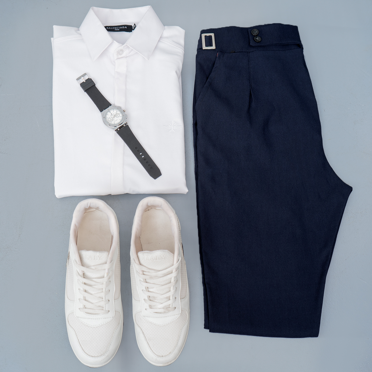 شلوار اسلش سرمه ای مردانه مدل Keavan