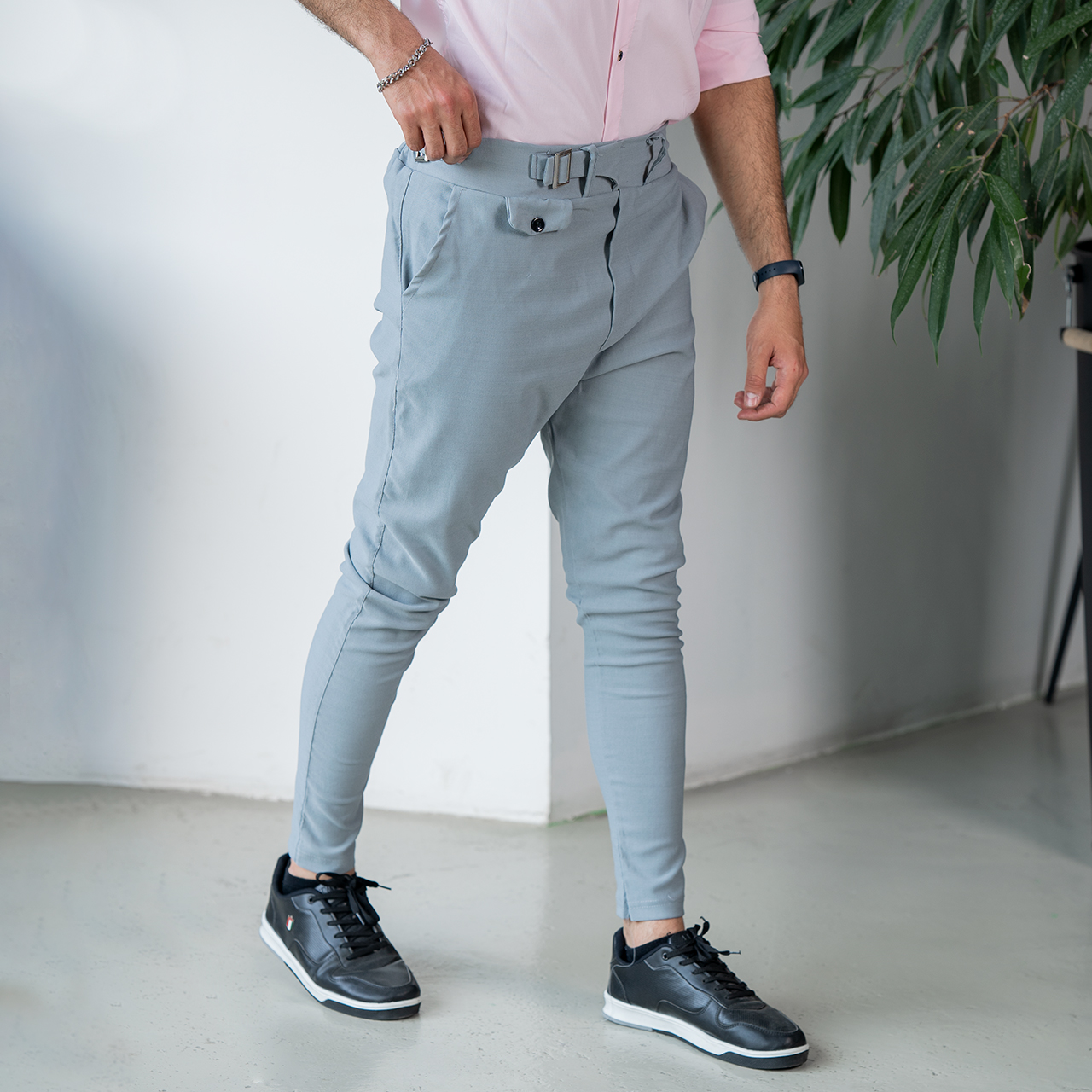 شلوار اسلش طوسی مردانه مدل Toren