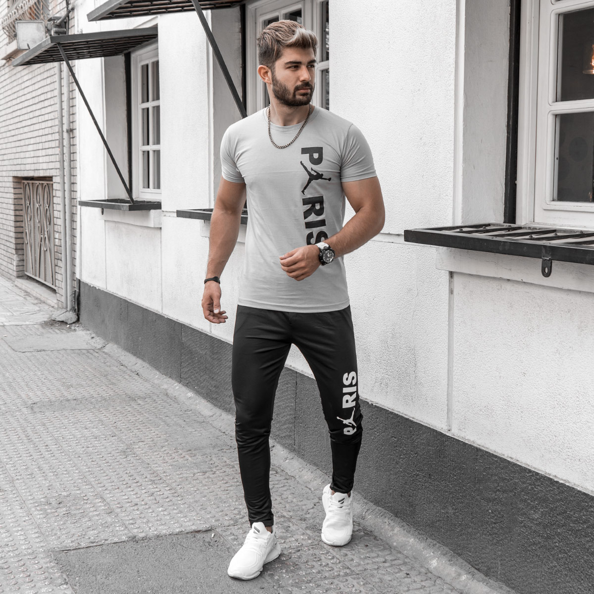 ست تیشرت شلوار جردن پاریس مردانه مدل Diora