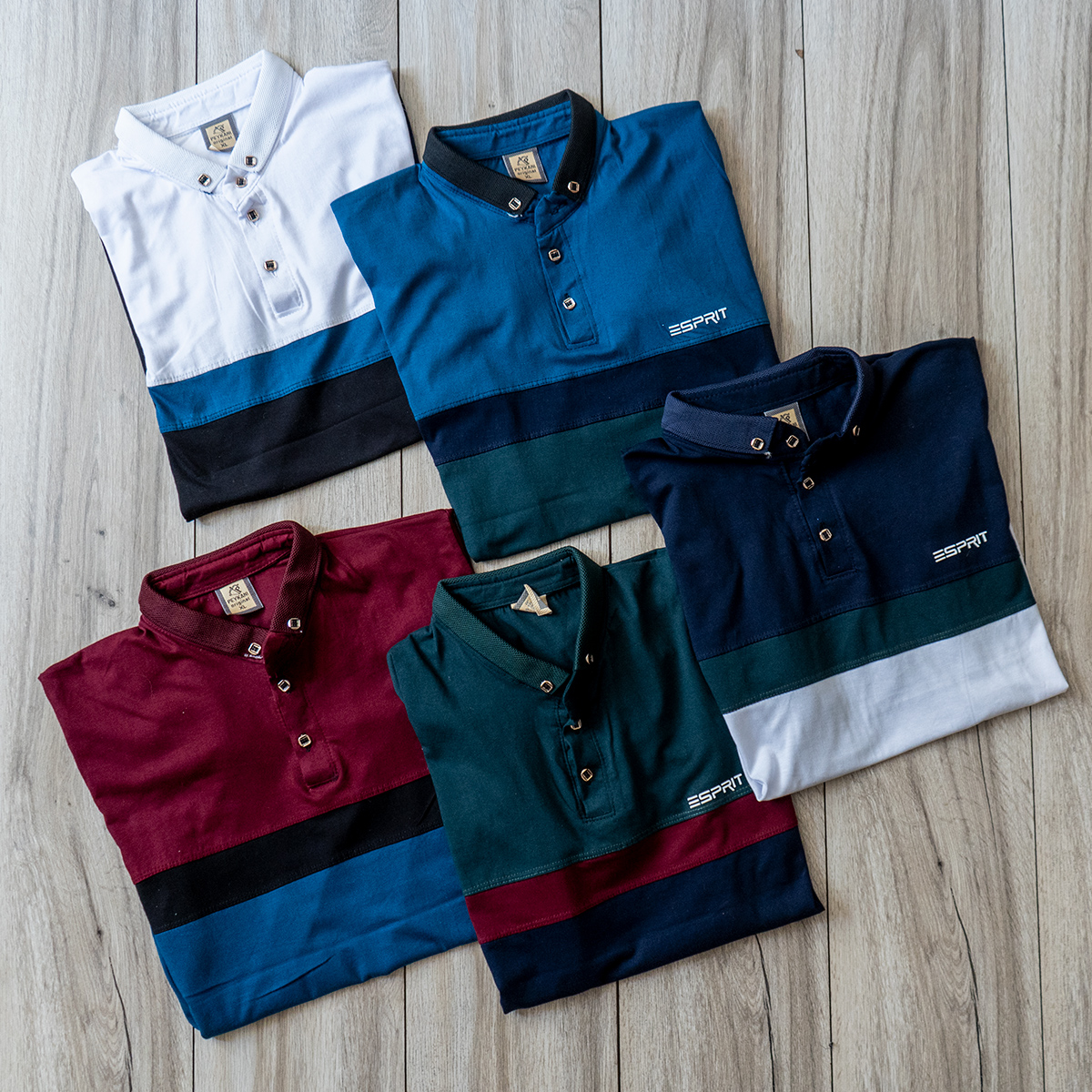 تیشرت Esprit مردانه سرمه ای سفید مدل Sonada