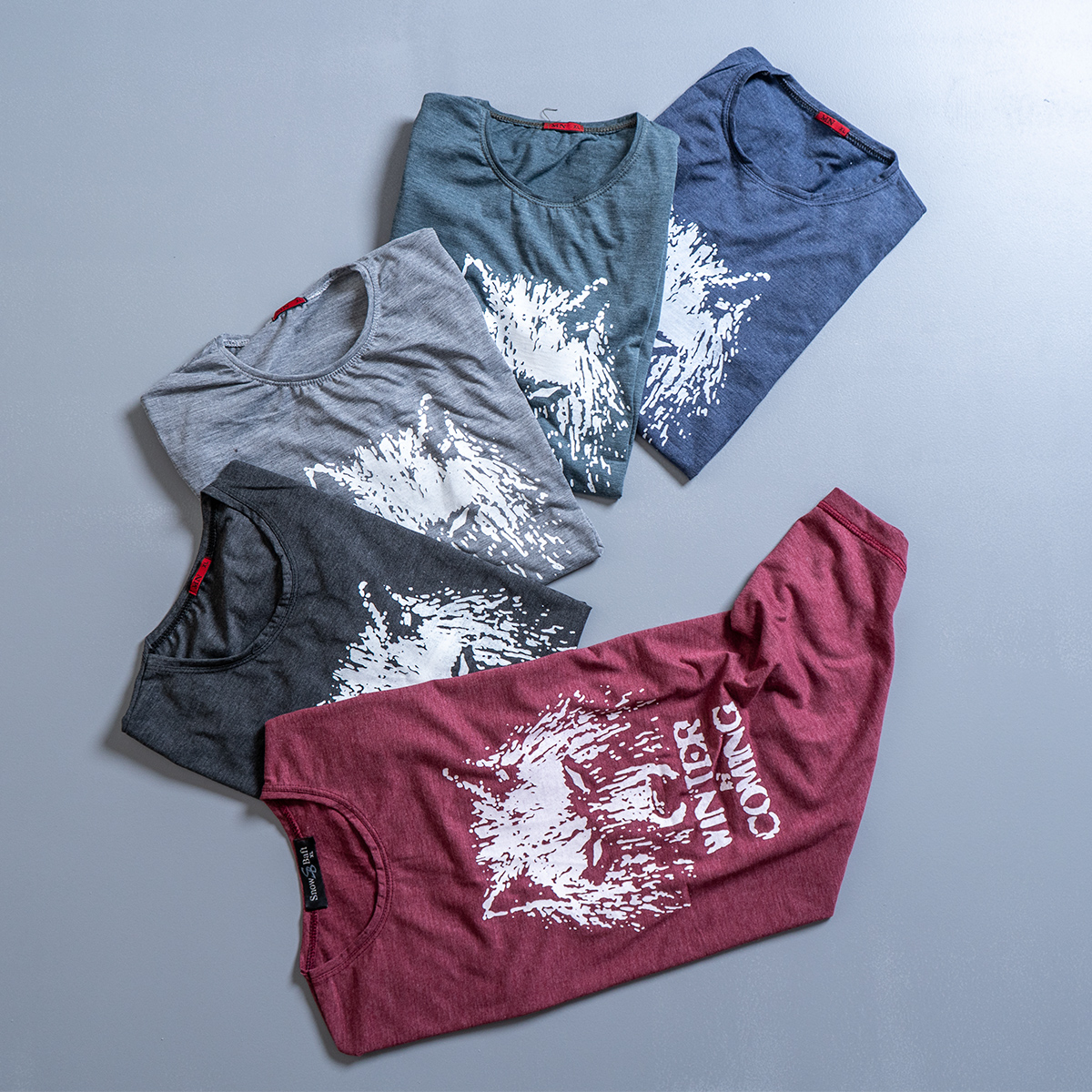 تیشرت مردانه ذغالی مدل Ranker