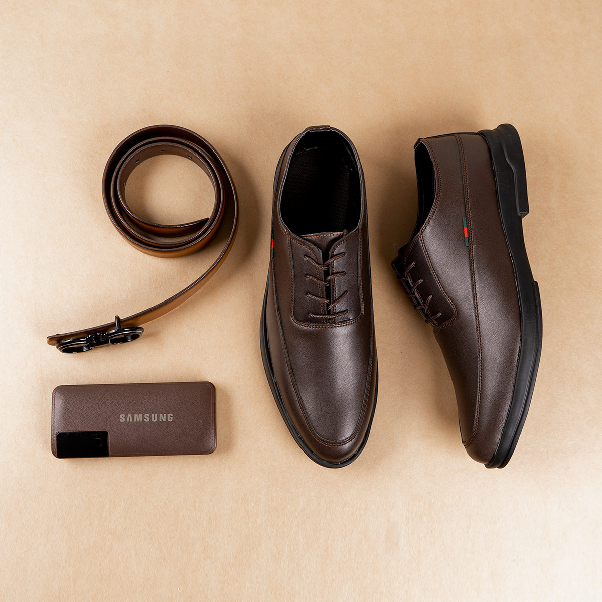 کفش رسمی گوچی مردانه قهوه ای مدل Palvin