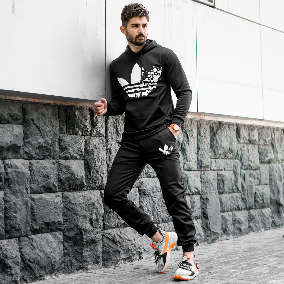 ست هودی شلوارAdidas مردانه مدلKaron