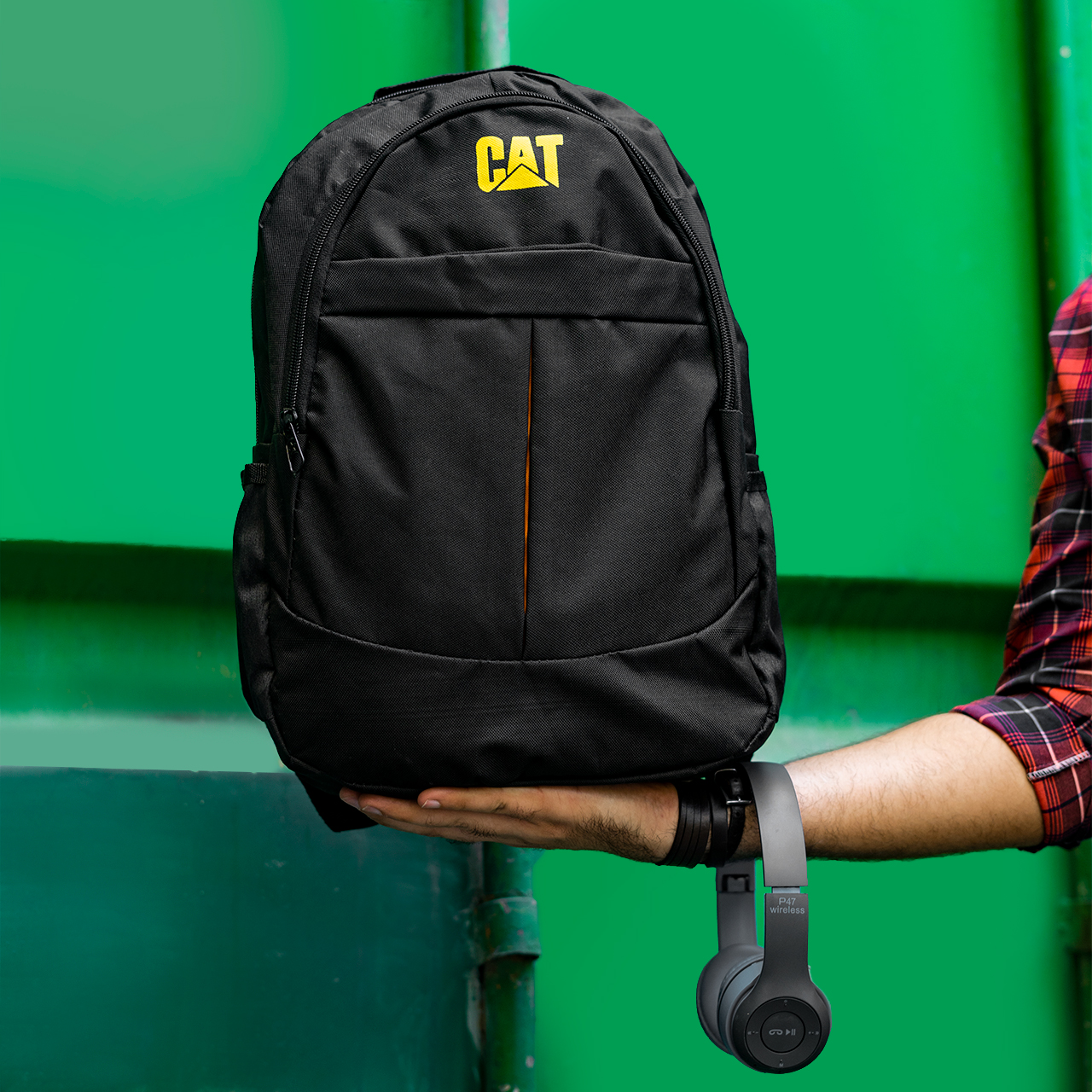 کوله پشتی مشکی CAT مدل Peyman