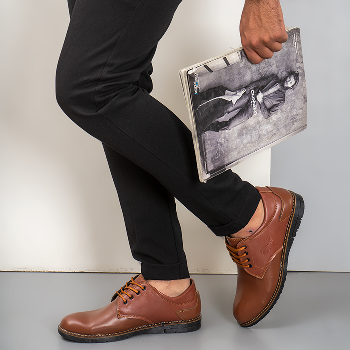 کفش ساق کوتاه قهوه ای مدل koten