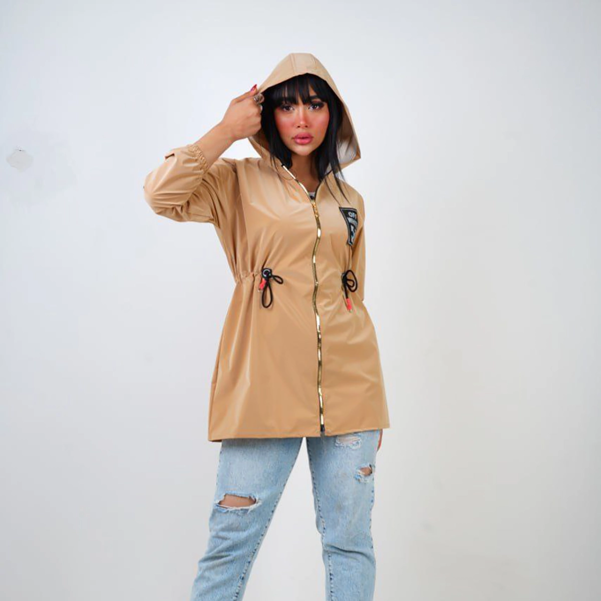 بارونی سلیکونی کرم زنانه مدل Avina