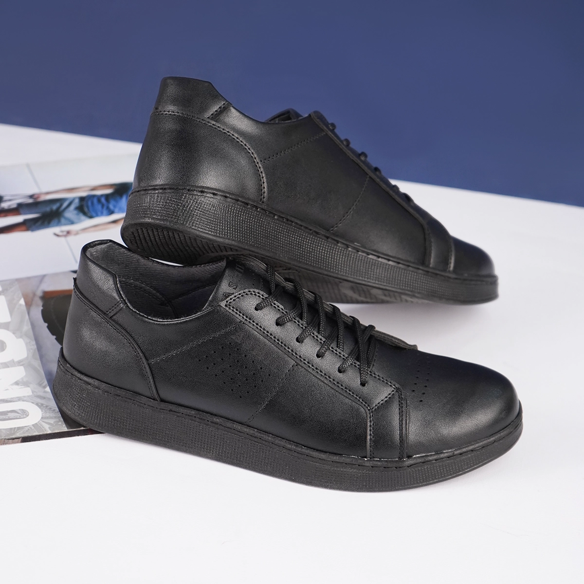 کفش تخت مردانه مشکی مدل Yara