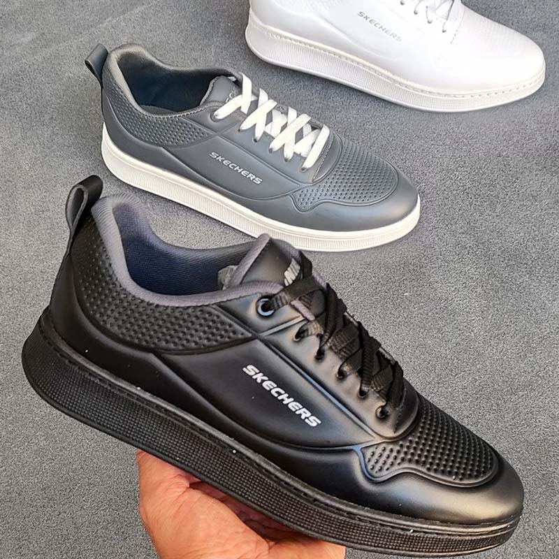 کفش تخت مردانه مشکی Skechers مدلDavid