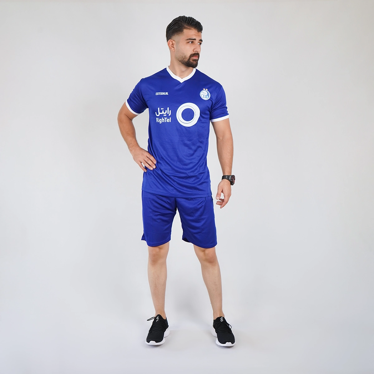 پکیج ست رکابی شلوارک و ست تیشرت شورت استقلال